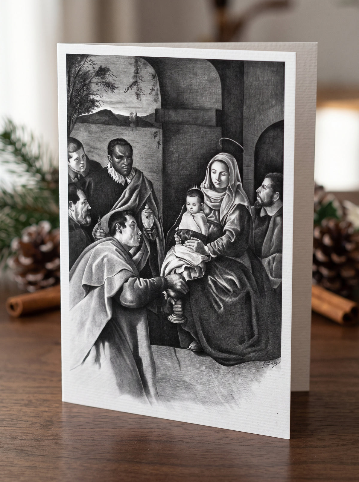 Felicitación "La Adoración de los Reyes"