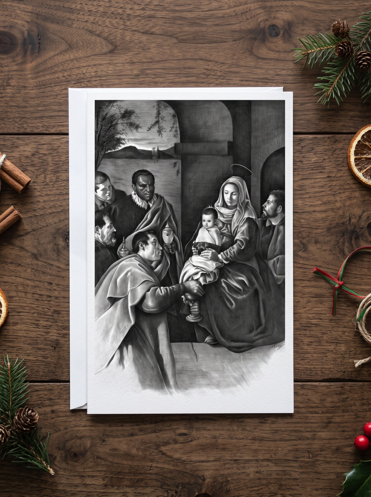 Felicitación "La Adoración de los Reyes"